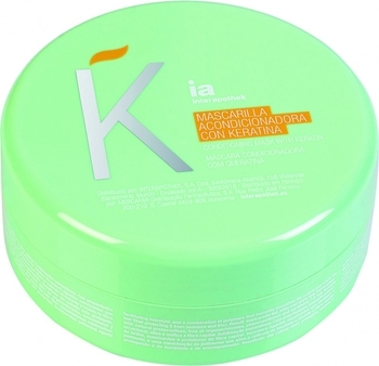 Маска для восстановления поврежденных волос Interapothek Кератиновое выпрямление, 500 мл - Pampik
