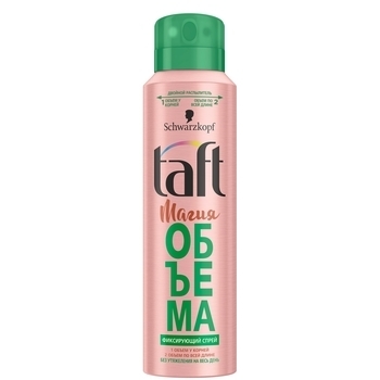 Фіксуючий спрей Taft Magic volume, 150 мл - Pampik