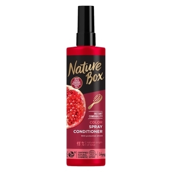 Експрес-кондиціонер Nature Box для фарбованого волосся з гранатовим маслом холодного віджиму, 200 мл - Pampik