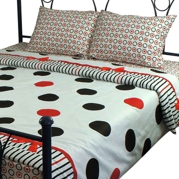 Комплект постельного белья Руно, сатин, 215х143 см, белый (1.137А_S32-1(A+B)) - Pampik - 2