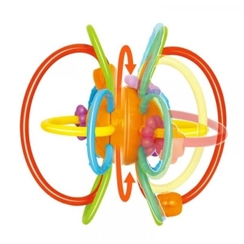 Погремушка-прорезыватель Hola Toys, оранжевый (1106B) - Pampik - 2