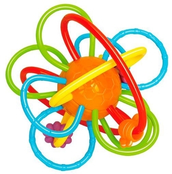 Погремушка-прорезыватель Hola Toys, оранжевый (1106B) - Pampik