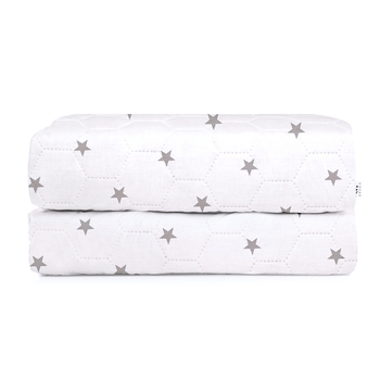 Наматрасник стеганый Cosas Звезды, 200х90 см, белый - Pampik