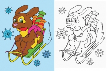 Подивись і розфарбуй. Новий рік - Pampik - 6