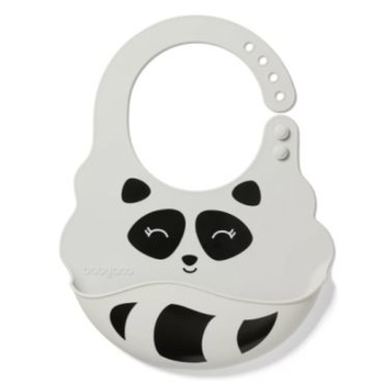 Нагрудник BabyOno Єнот, сірий (829/01) - Pampik