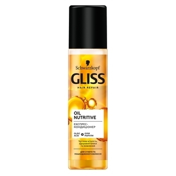 Експрес-кондиціонер Gliss Kur Oil Nutritive, 200 мл - Pampik