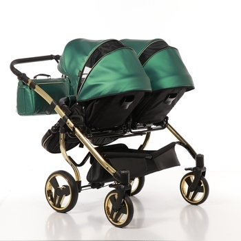 Універсальна коляска для двійні 2 в 1 Junama Fluo line Duo 02, зелений (J-Fl-DUO-02) - Pampik - 10