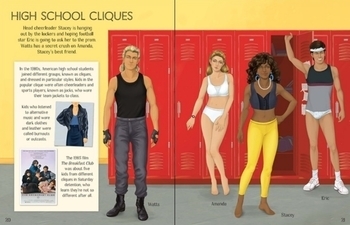 Детская книга Usborne Книга с наклейками. Мода 1980-х, англ. язык - Pampik - 3