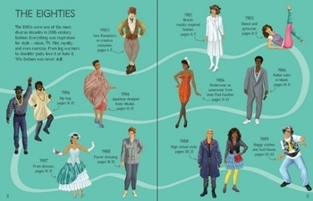 Детская книга Usborne Книга с наклейками. Мода 1980-х, англ. язык - Pampik - 2