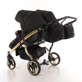 Універсальна коляска для двійні 2 в 1 Junama Diamond S-line Duo 02, чорний (JD-SL-DUO-02) - Pampik - 6