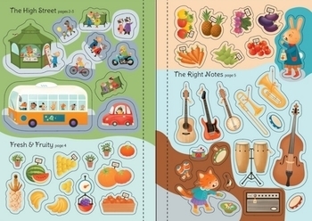 Дитяча книга Usborne Маленька перша книга з наклейками магазини, англ. мова - Ебігейл Уитли - Pampik - 4