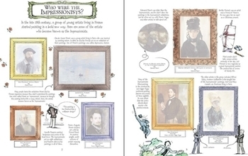 Дитяча книга Usborne Наклейки імпресіоністів, англ. мова - Сара Курто, Кейт Девіс - Pampik - 3