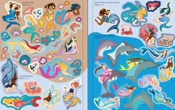Дитяча книга Usborne Наклейки з русалками, англ. мова - Pampik - 4