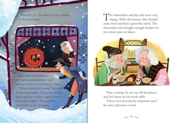 Детская книга Usborne Эльфы и Сапожник, англ. язык - Кэти Дэйнс и доктор Зои Фриц - Pampik - 4