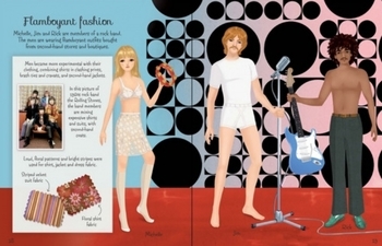 Дитяча книга Usborne Книга з наклейками моди 1960-х, англ. мова - Емілі Боун - Pampik - 3