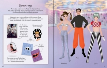 Дитяча книга Usborne Книга з наклейками моди 1960-х, англ. мова - Емілі Боун - Pampik - 2