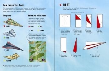 Детская книга Usborne 100 бумажных самолетиков, которые можно сложить, англ. язык - Pampik - 4
