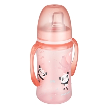 Поїльник тренувальний Canpol Babies EasyStart Sweet fun, 240 мл, рожевий (35/208_pin) - Pampik - 2