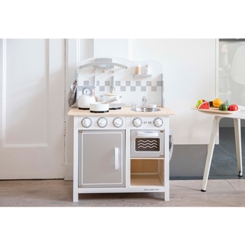 Іграшкова кухня New Classic Toys Bon Appetit Deluxe Silver, біло-сріблястий (11061) - Pampik - 3