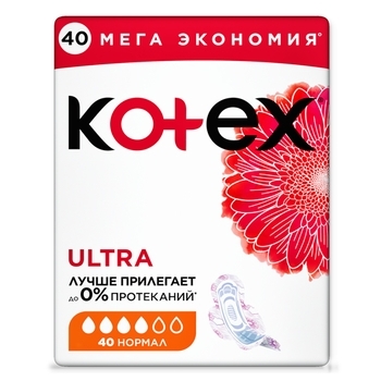 Гігієнічні прокладки Kotex Ultra Net Quadro Normal, 40 шт. - Pampik - 3