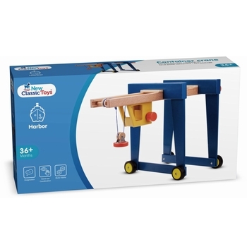 Контейнерний кран на колесах New Classic Toys, синій (10930) - Pampik - 3