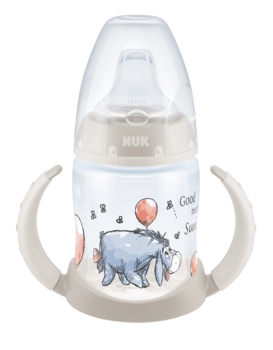 Поїльник з ручками Nuk First Choice Disney, з силіконовою насадкою, 150 мл, сірий (10215267/3) - Pampik