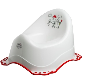 Горшок с резинками Maltex Семья, белый (3910567) - Pampik