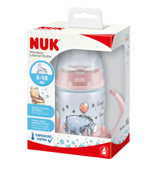Поїльник з ручками Nuk First Choice Disney, з силіконовою насадкою, 150 мл, рожевий (10215267/2) - Pampik - 2