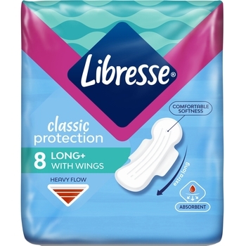 Гігієнічні прокладки Libresse Classic Protection Long, 8 шт. - Pampik