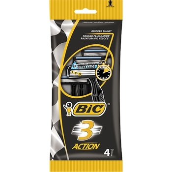 Бритвенный станок BIC 3 Action, 4 шт. - Pampik