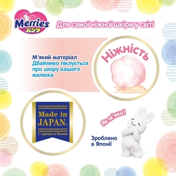 Підгузки-трусики Merries M (6-11 кг), 28 шт. - Pampik - 10