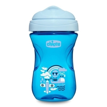 Поїльник-непроливайка Chicco Easy Cup, 12+ міс., 266 мл, синій (06961.20.03) - Pampik