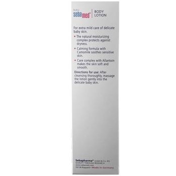 Лосьйон для тіла Sebamed Baby Lotion, з помпою, 400 мл - Pampik - 4