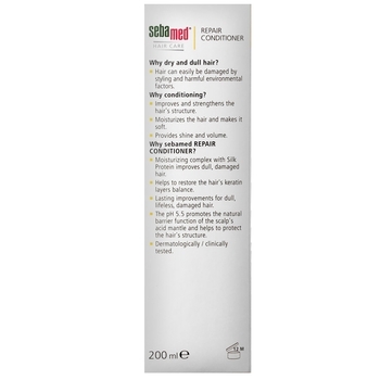 Кондиціонер для волосся Sebamed Sebamed Classic Hair Repair Conditioner Відновлюючий, 200 мл - Pampik - 4