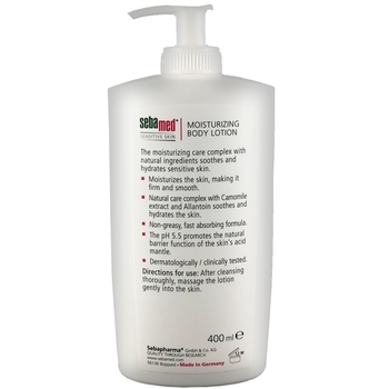 Лосьйон для тіла Sebamed Body Lotion, з дозатором, 400 мл - Pampik - 3