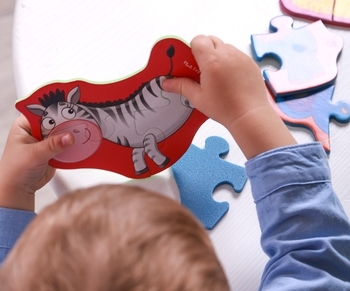 Бебі пазли Vladi Toys Дитинчата. Зоопарк, укр. мова,15 елементів (VT1106-88) - Pampik - 4