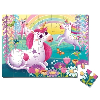 М'які пазли Vladi Toys Єдинороги, укр. мова, 35 елементів (VT1102-34) - Pampik - 2