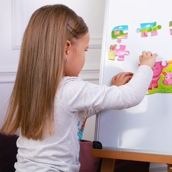 Пазли на магніті Vladi Toys Мої перші ігри Свинка та порося, 12 елементів (VT3205-77) - Pampik - 3