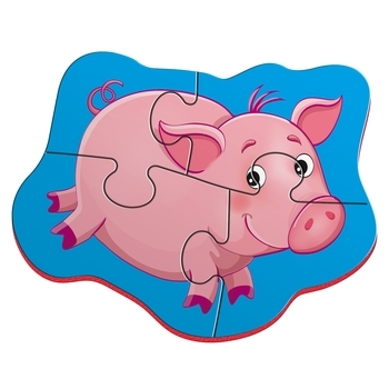 Магнітні бебі пазли Vladi Toys Конячка та порося, 8 елементів (VT3208-09) - Pampik - 2
