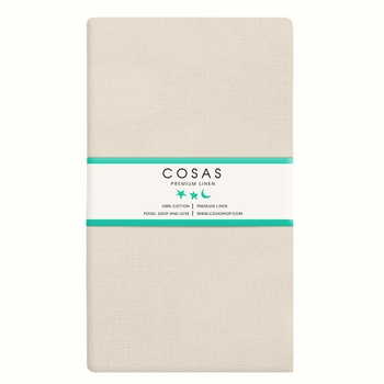 Набір простирадл на резинці Cosas Зорепад і Бежева, ранфорс, 200х90 см, білий, бежевий, 2 шт. - Pampik - 4