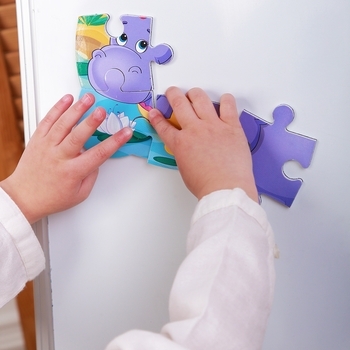 Пазли на магніті Vladi Toys Мої перші ігри Бегемотики, 12 елементів (VT3205-76) - Pampik - 4