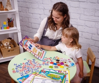 Абетка Математика English Vladi Toys с магнитной доской, укр. язык (VT5412-04) - Pampik - 8