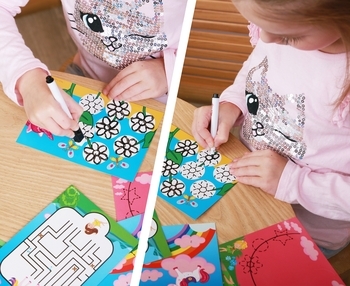 Гра з маркером Vladi Toys Пиши та витирай. Єдинороги, укр. (VT5010-17) - Pampik - 4