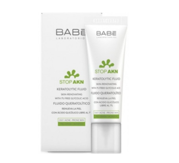 Кератолітичний флюїд з гліколієвою кислотою Babe Laboratorios Stop Akn, для проблемної шкіри, 30 мл - Pampik