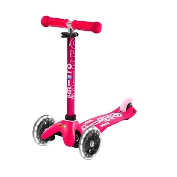 Самокат Micro Mini Deluxe LED, розовый (MMD075) - Pampik