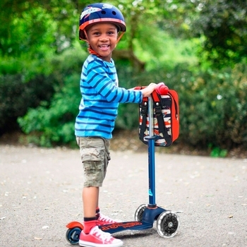 Самокат Micro Mini Deluxe LED, темно-синій (MMD118) - Pampik - 10