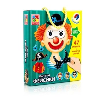 Магнитная игра Vladi Toys Фейсики (VT3702-15) - Pampik