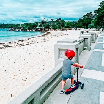 Самокат Micro Mini Deluxe LED, темно-синій (MMD118) - Pampik - 9