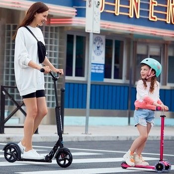 Самокат Micro Mini Deluxe LED, розовый (MMD075) - Pampik - 12