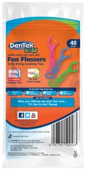 Детские флоссы с держателями DenTek Дикий фрукт, 40 шт. (2.0009) - Pampik - 2